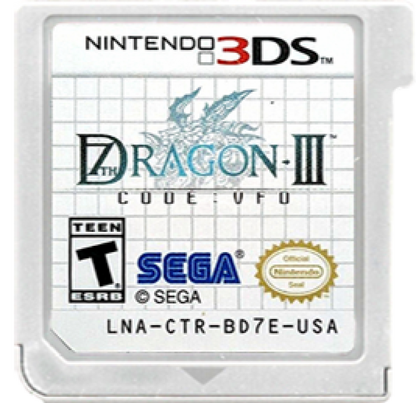 7th Dragon III Code: VFD [Launch Edition] cartridge for Nintendo 3DS (3DS) role-playing video game