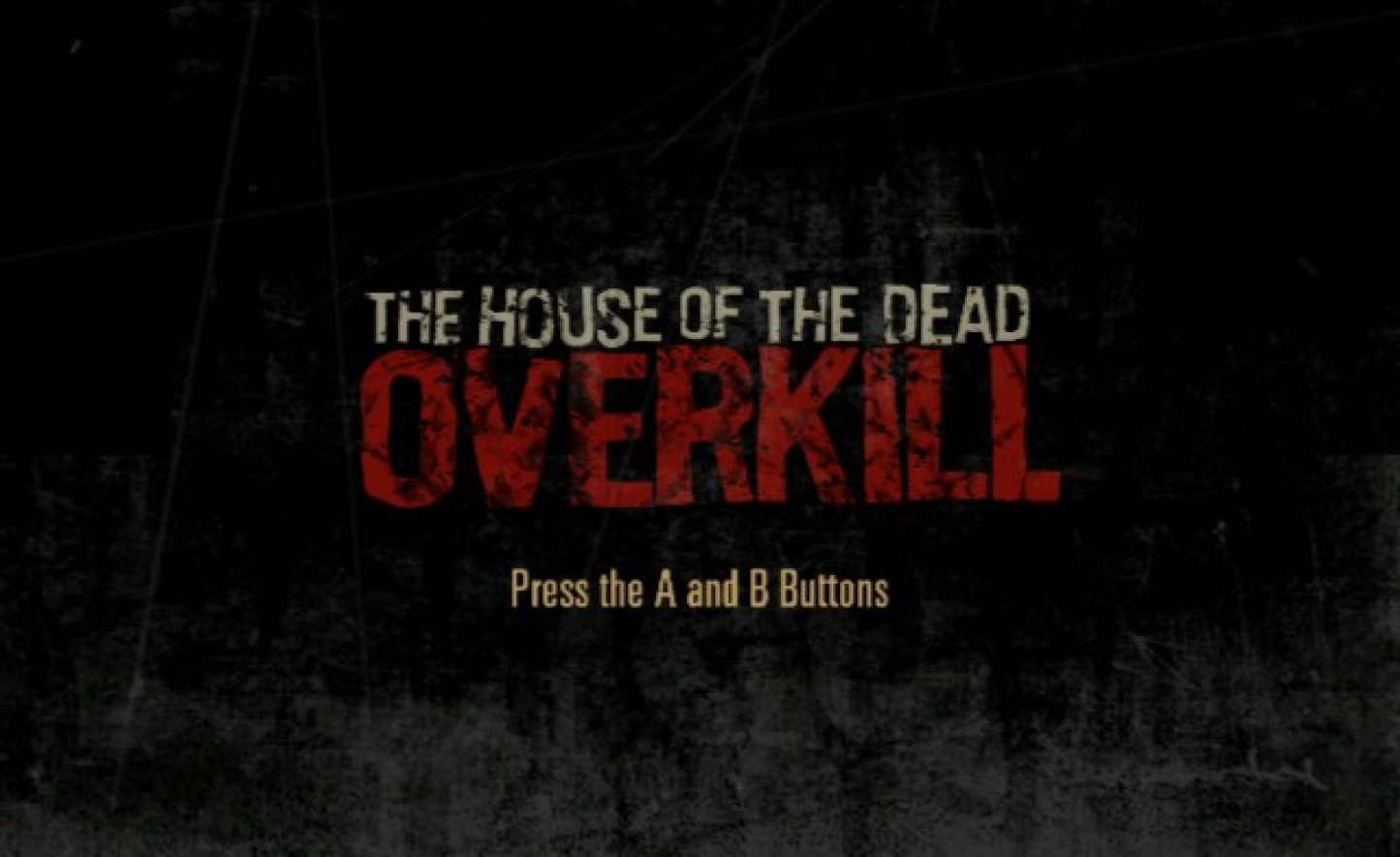House of the Dead: Overkill title screen for Nintendo Wii (Wii) video game