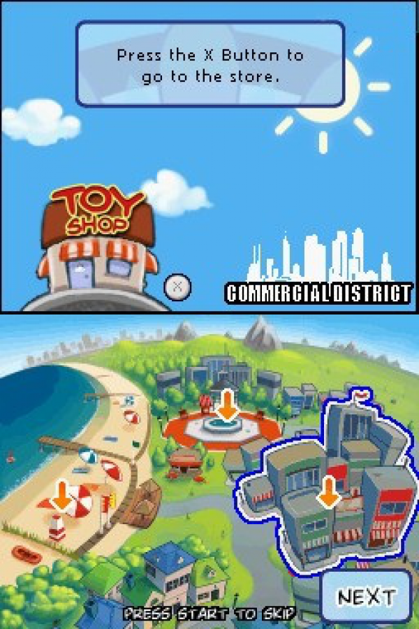 Toy Shop Nintendo DS game featuring shop simulation gameplay with toy crafting inventory management and business building mechanics in a casual family friendly setting gameplay  