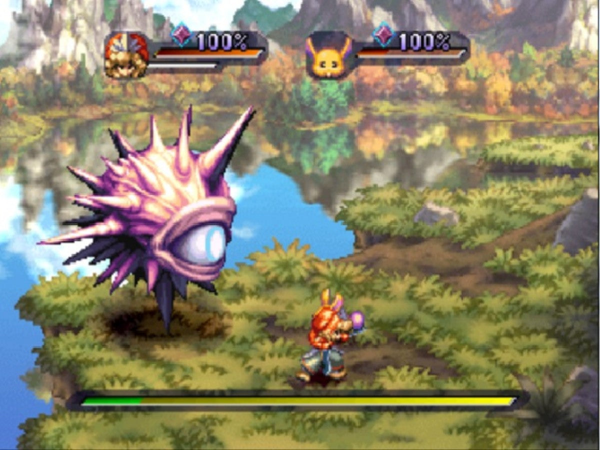 Legend of Mana PS1 PlayStation 1 action RPG fantasy adventure game Square Enix JRPG hand drawn art co op gameplay retro video game gameplay  