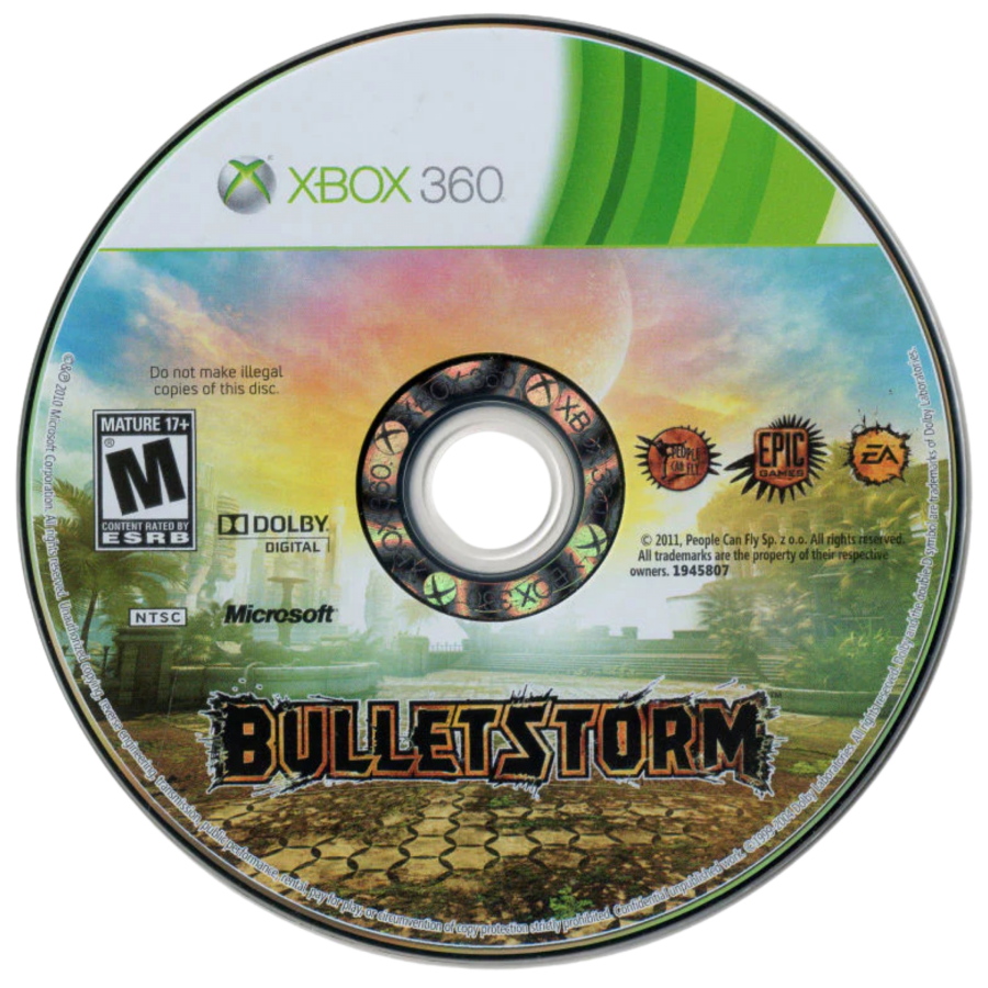 Bulletstorm Epic Edition Xbox 360 first person shooter FPS over the top action sci fi combat skillshot system combo kills People Can Fly Epic Games campaign mode multiplayer bonus content special edition Xbox 360 software video game title disc