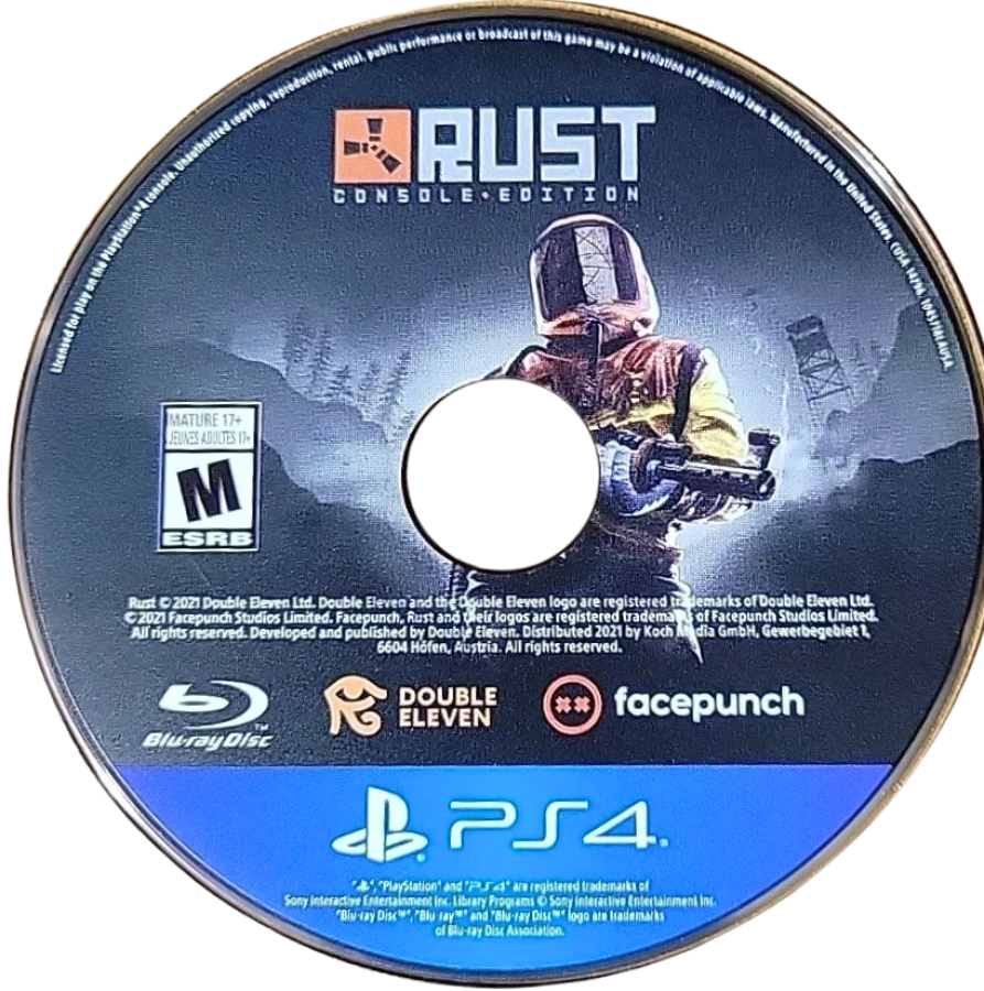 Rust Console Edition – PlayStation 4 (PS4) video game disc, online survival title