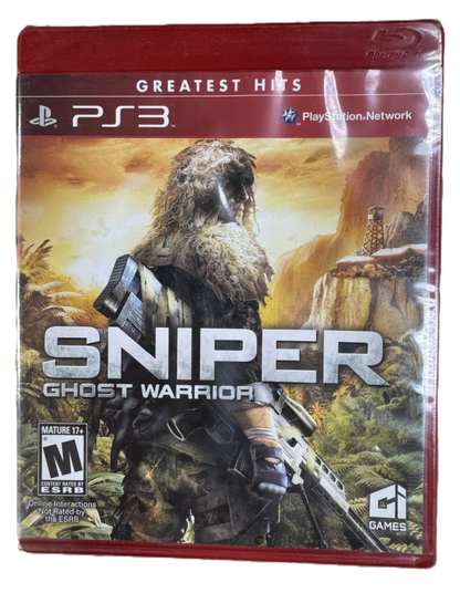 Sniper: Ghost Warrior cover art for PlayStation 3 (PS3) video game