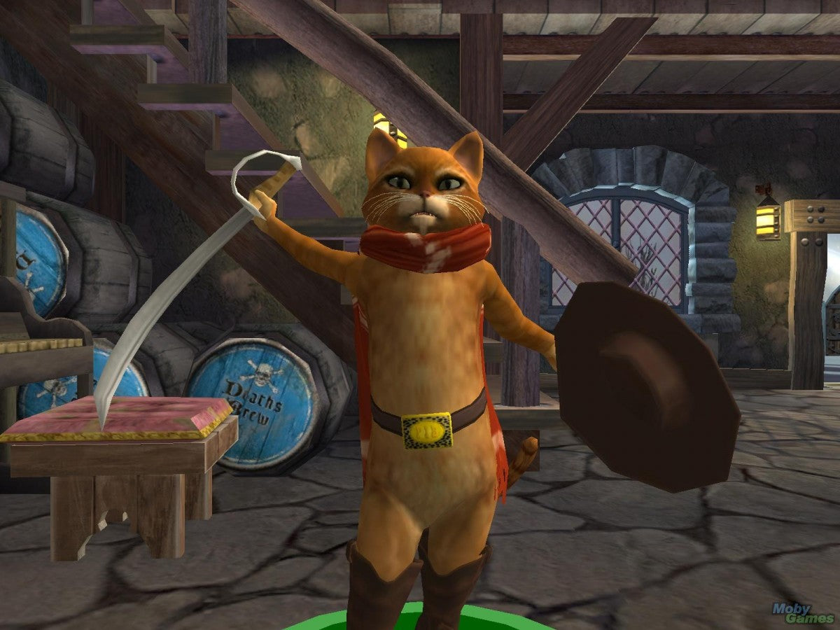 Shrek SuperSlam gameplay for Nintendo GameCube (GC) multiplayer fighting video game