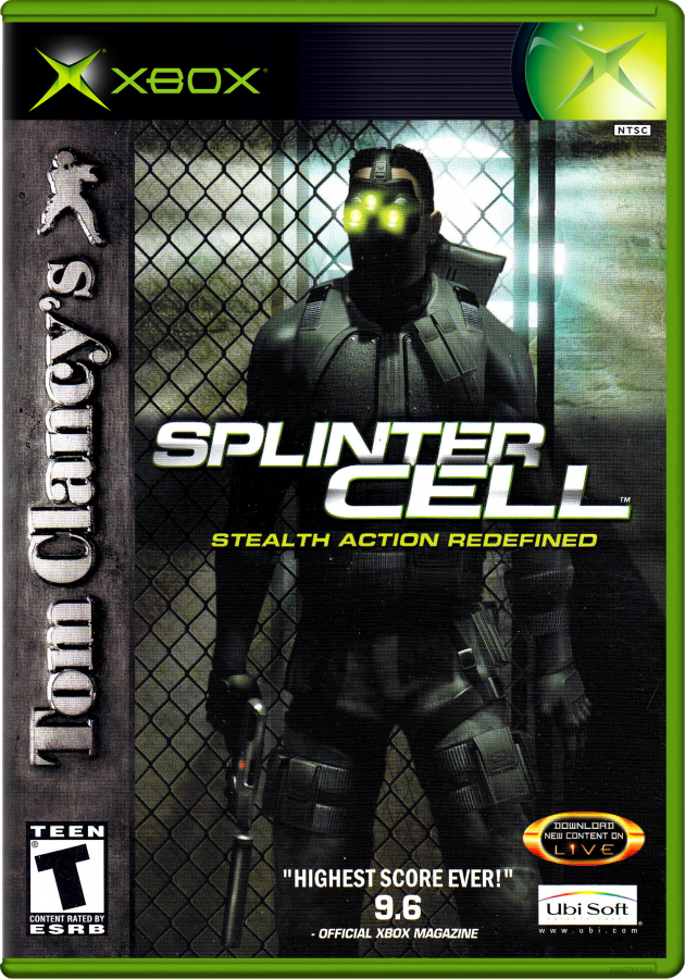 Tom Clancy's Splinter Cell cover art for Xbox (XBOX) video game