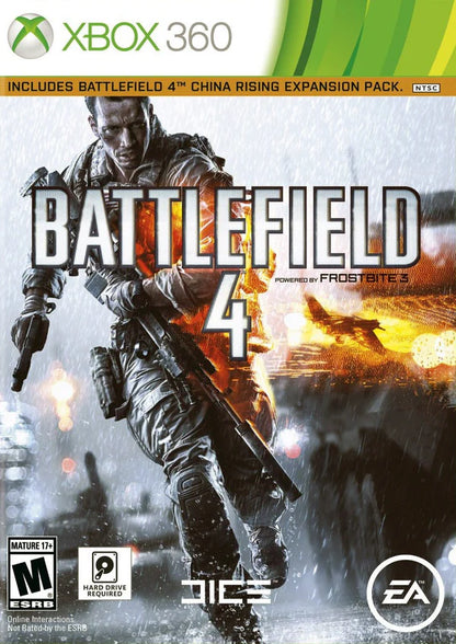 Battlefield 4 cover art for Xbox 360 (X360) first-person shooter video game