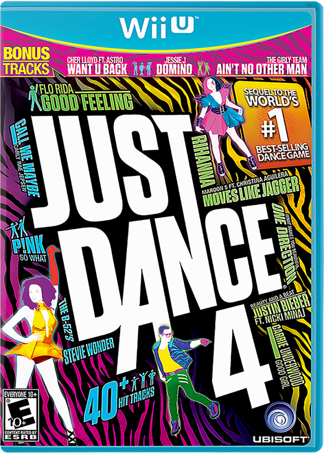 Just Dance 4 cover art for Nintendo Wii U (WiiU) video game