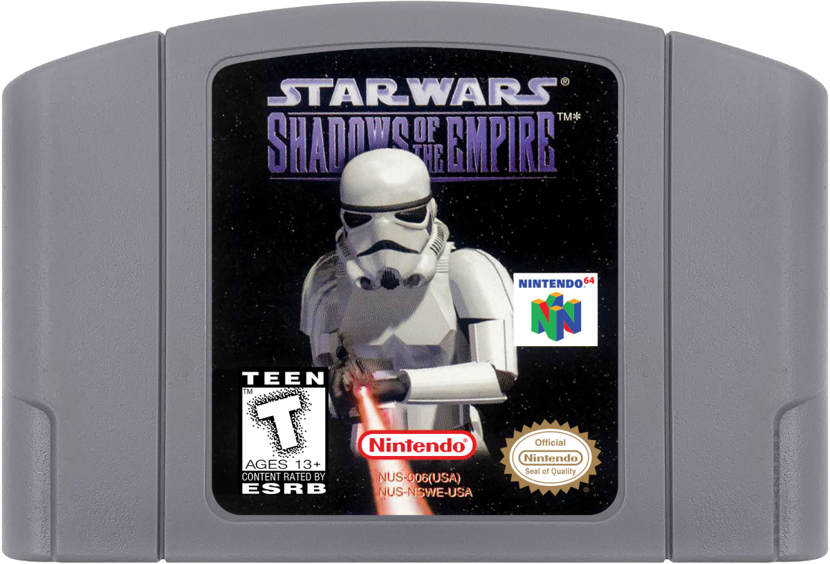 Star Wars: Shadows of the Empire cartridge for Nintendo 64 (N64) video game