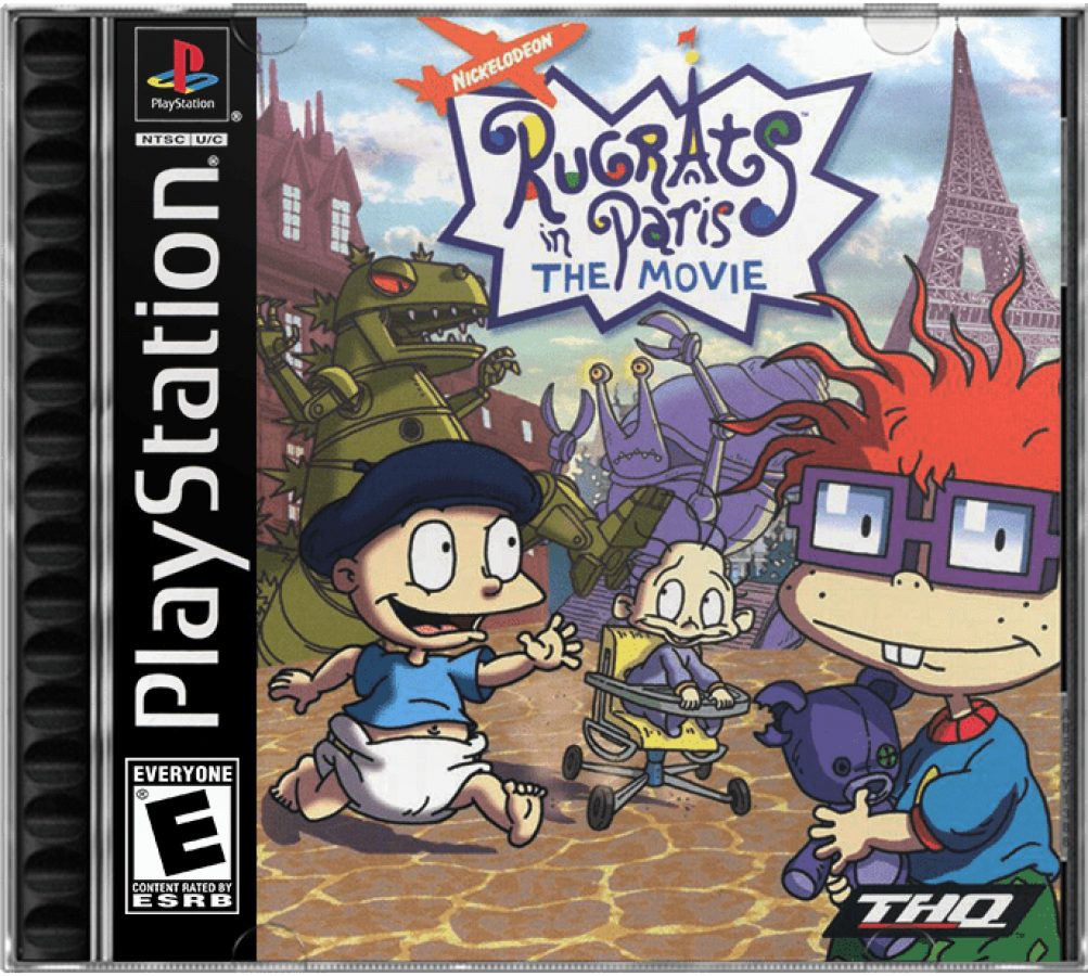 Rugrats in Paris cover art for PlayStation 1 (PS1) video game
