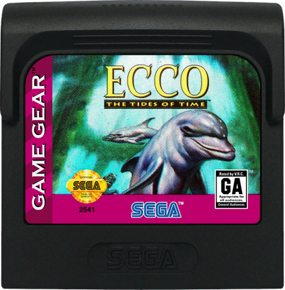 Ecco: The Tides of Time cartridge for Sega Game Gear (GG) video game