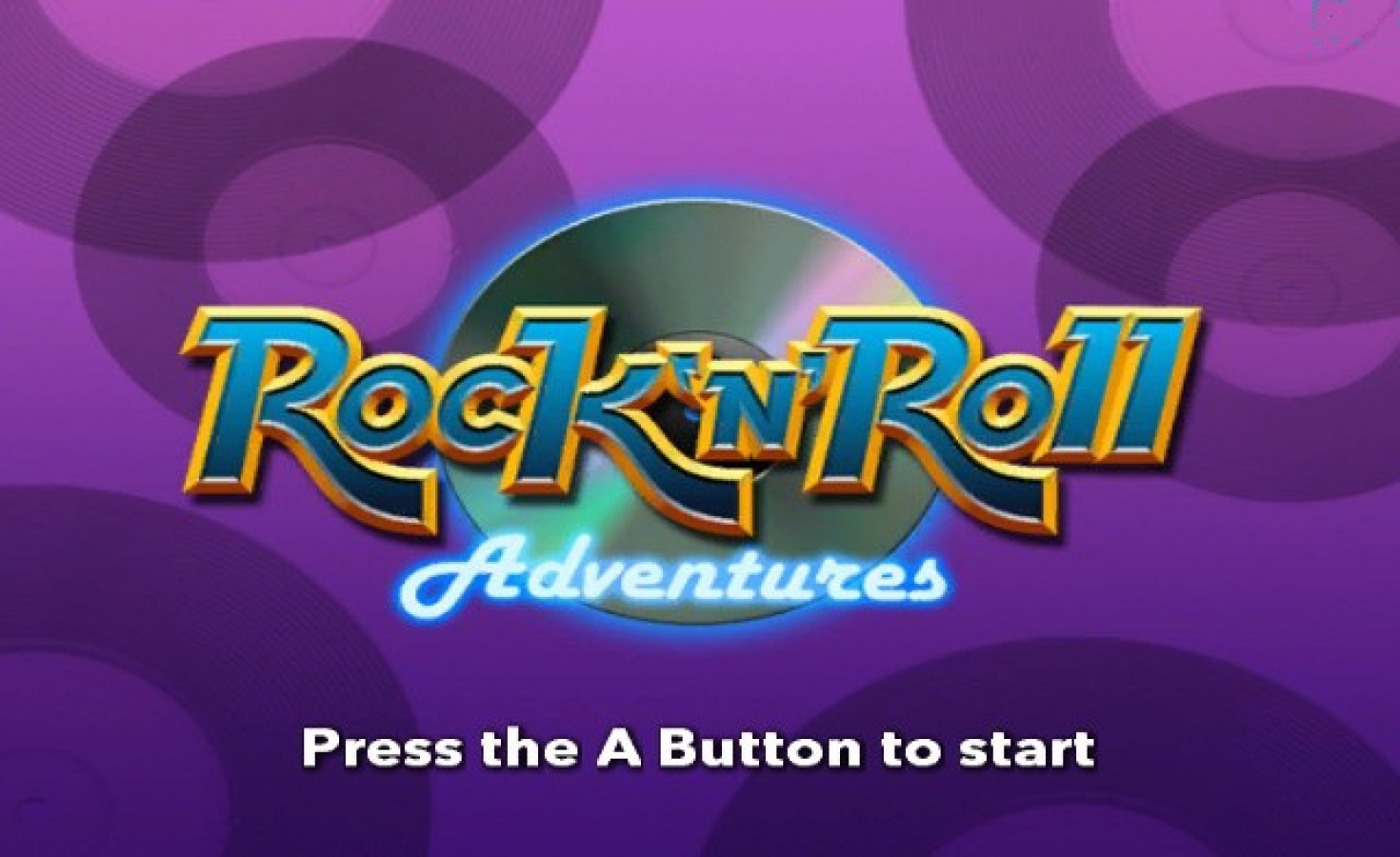 Rock 'n Roll Adventures – Nintendo Wii (Wii) platformer rhythm action video game gameplay title screen
