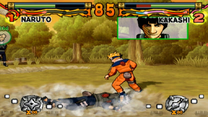 Naruto Ultimate Ninja PlayStation 2 PS2 for retro video game enthusiasts featuring anime fighting gameplay fast paced ninja battles cel shaded visuals special jutsu attacks story based missions iconic Naruto characters and collectible gaming appeal gameplay