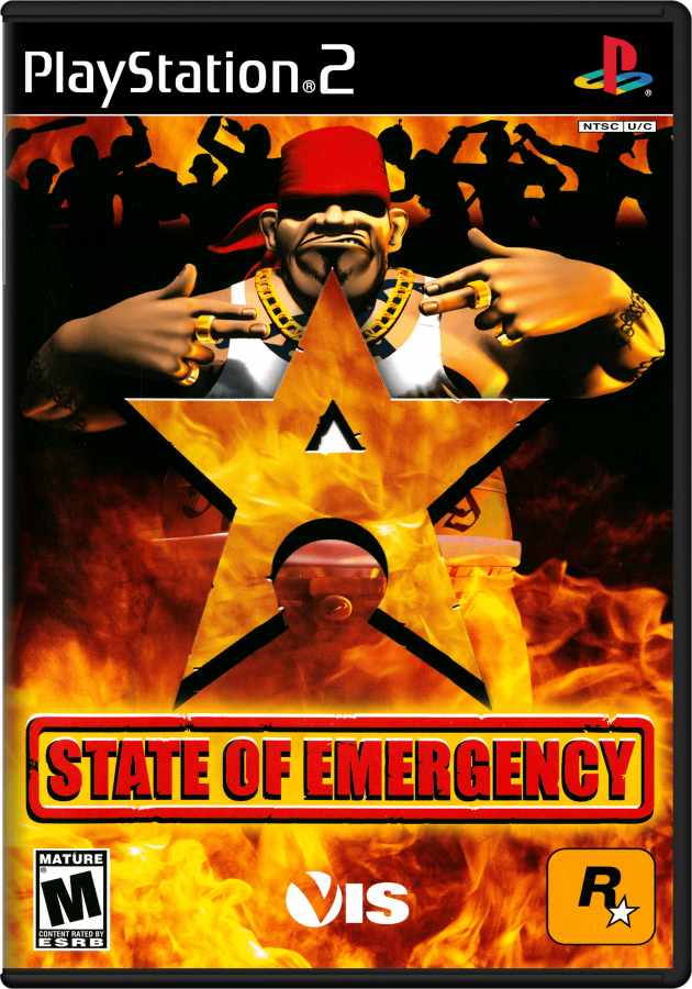 State of Emergency – PlayStation 2 (PS2) video game cover image, action beat 'em up.