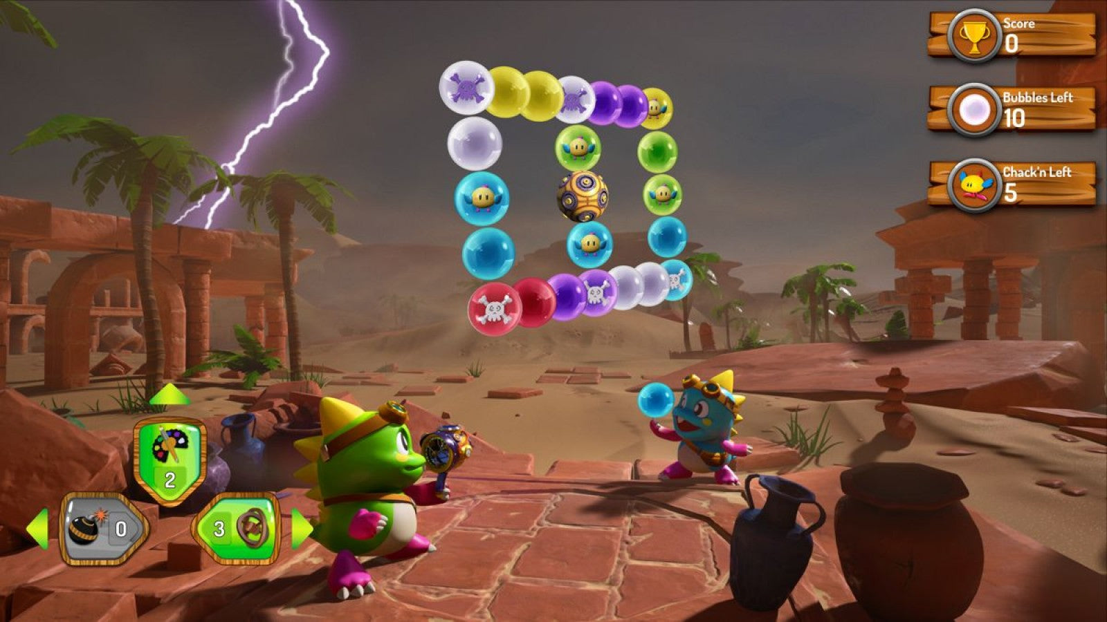 Puzzle Bobble 3D: Vacation Odyssey gameplay for PlayStation 5 (PS5) puzzle video game