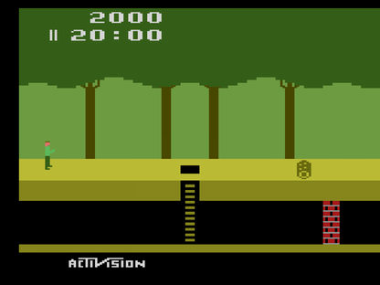 Pitfall! for Atari 2600 with classic jungle platforming and treasure-hunting theme gameplay