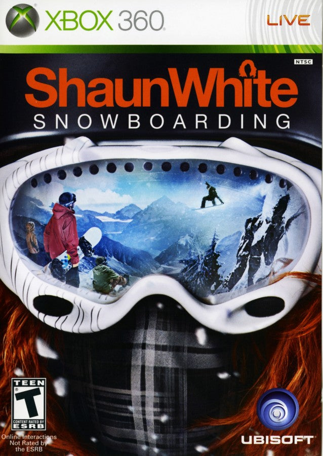 Retro Shaun White Snowboarding Xbox 360 inspired design featuring extreme winter sports aesthetic vintage HD era mountain snowboarding freestyle tricks open world alpine terrain competitive racing adrenaline fueled gameplay nostalgic Ubisoft sports presentation cover art 