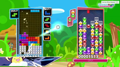 Puyo Puyo Tetris Nintendo Switch game featuring competitive puzzle gameplay combining classic Puyo Puyo and Tetris action gameplay