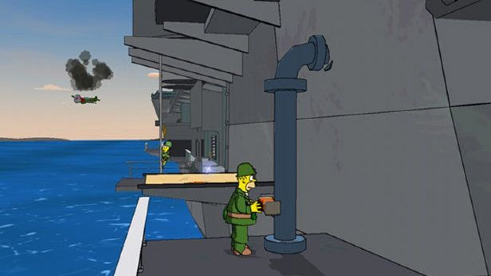 The Simpsons Game – PlayStation 2 (PS2) video game gameplay, action-adventure platformer.