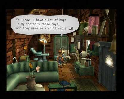 Dark Cloud 2 for PlayStation 2 action RPG adventure game featuring dungeon crawling weapon building town creation cel shaded fantasy story gameplay 
