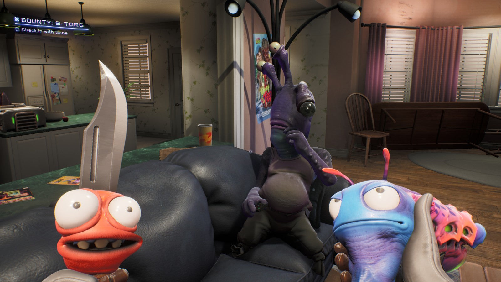 High on Life Game of the Year Edition Nintendo Switch inspired design featuring comedic first person shooter aesthetic talking alien weapons absurd sci fi humor fast paced combat colorful alien worlds satirical storytelling and chaotic adventure gameplay presentation gameplay 