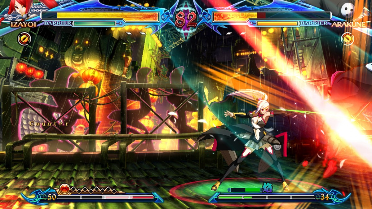 BlazBlue Chrono Phantasma game for the PlayStation 3 featuring 2D fighting gameplay with anime style visuals expanded character roster refined combat mechanics multiple modes including Story Arcade and Versus and fast paced competitive battles gameplay 