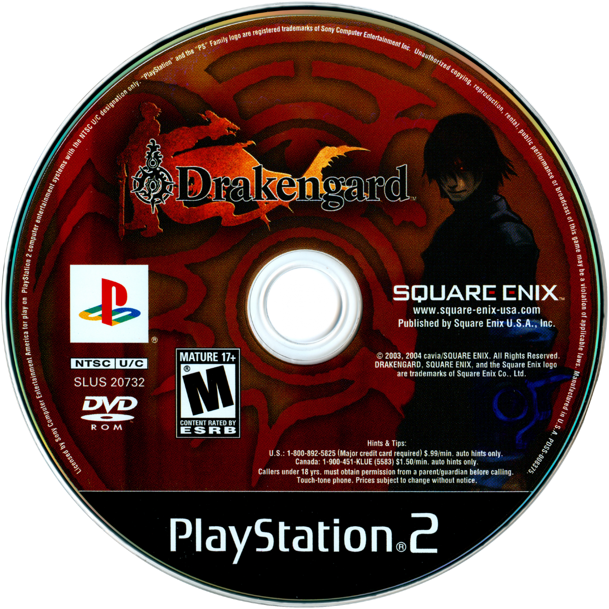 Drakengard PS2 Sony PlayStation 2 action RPG fantasy dark storyline dragon riding aerial combat hack and slash ground battles Square Enix story driven gameplay multiple endings medieval setting retro gaming PlayStation 2 software video game title disc