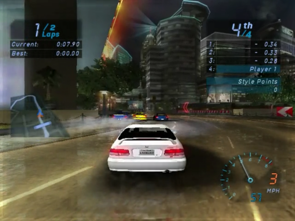 Need for Speed: Underground gameplay for Nintendo GameCube (GC) street racing video game
