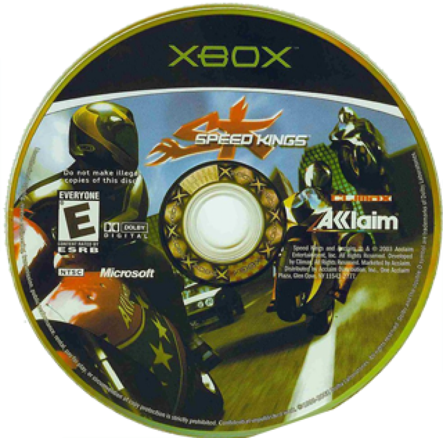 Speed Kings disc for Xbox (XBOX) video game