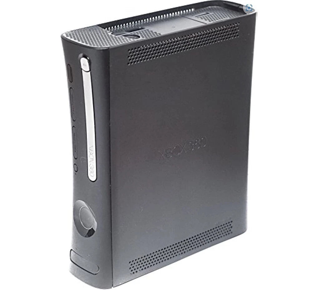 Microsoft Xbox 360 120GB Phat black console original model standing