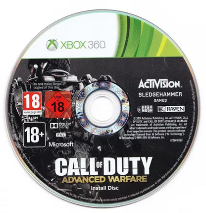 Call of Duty: Advanced Warfare instal disc for Xbox 360 (X360) first-person shooter video game
