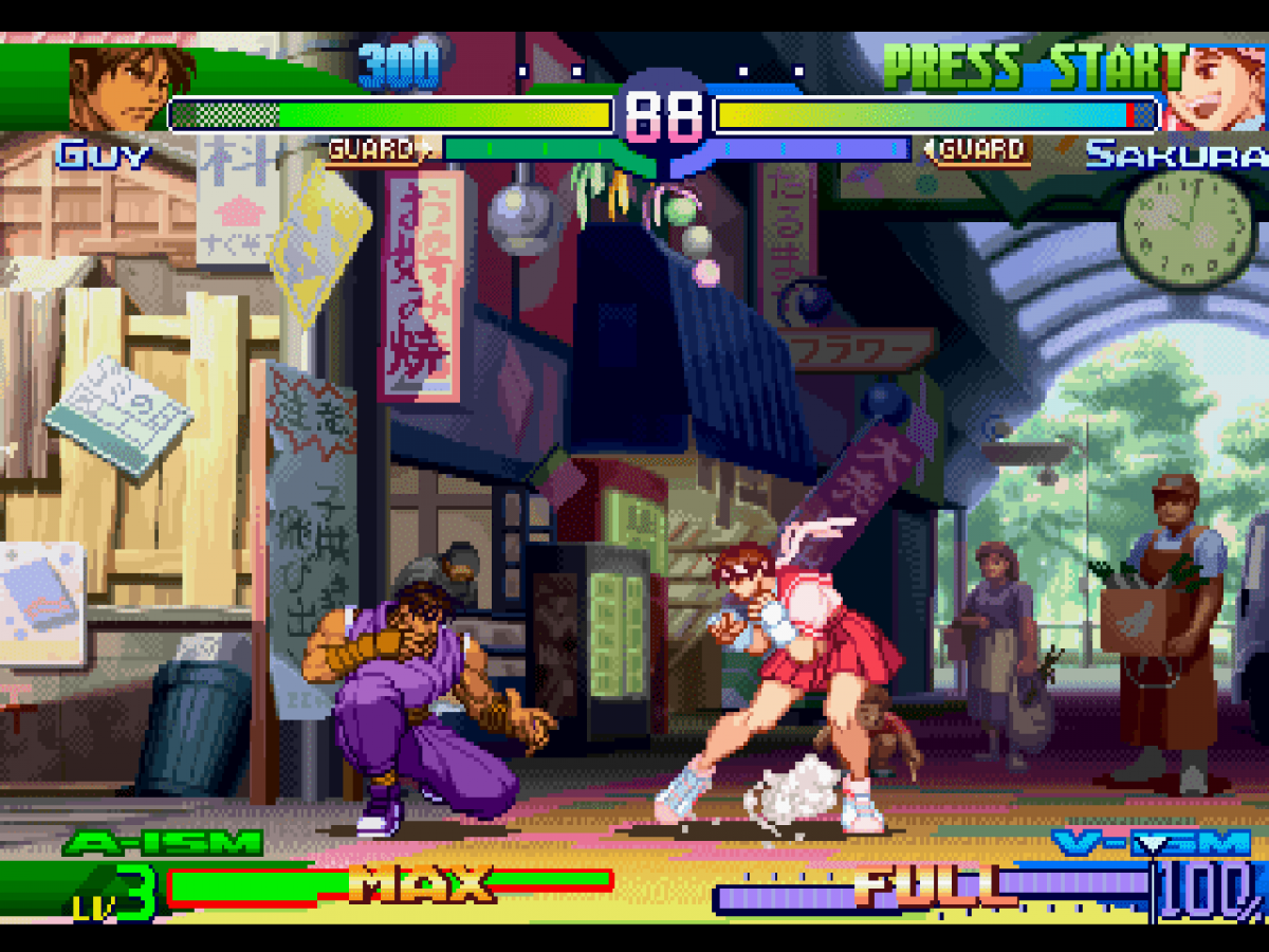 Gameplay of 'Street Fighter Alpha 3' for Playstation 1 (PS1) video game