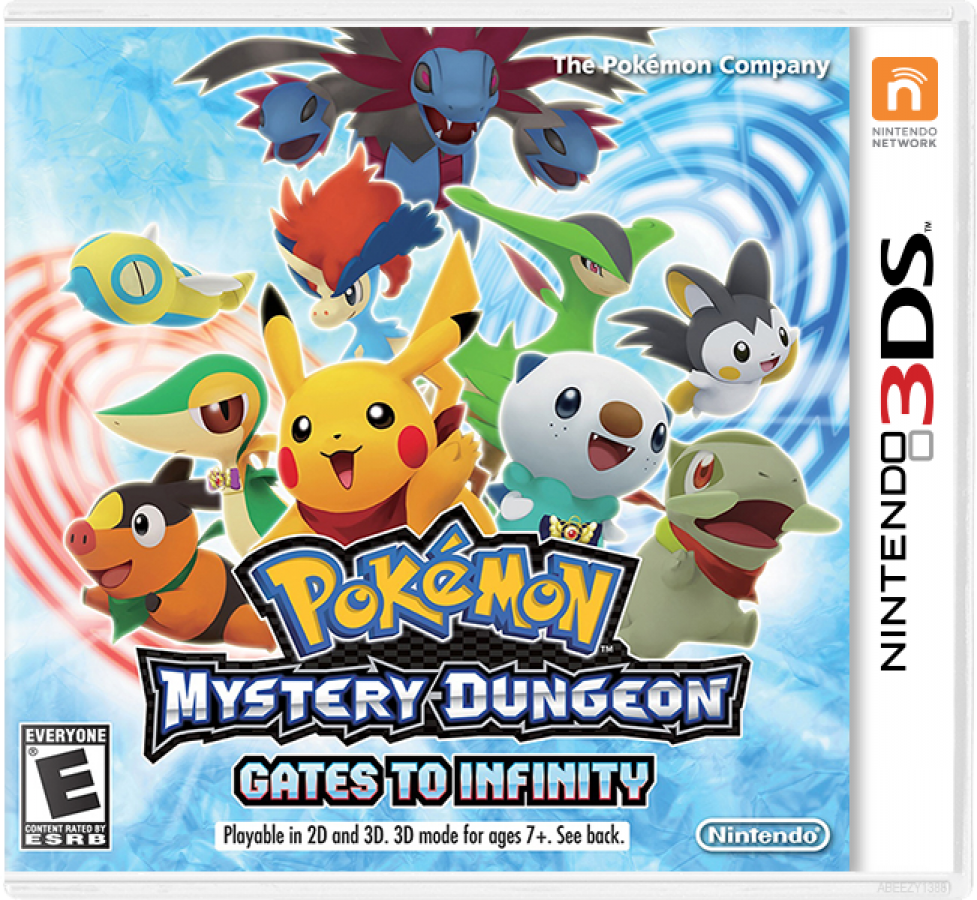 Pokemon Mystery Dungeon Gates To Infinity cover art for Nintendo 3DS (3DS) video game