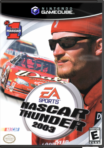 NASCAR Thunder 2003 cover art for GameCube (GC) sports racing video game