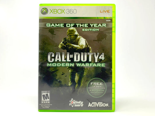 Call of Duty 4: Modern Warfare [Game of the Year] cover art for Xbox 360 (X360) video game