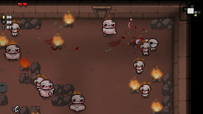 The Binding of Isaac Afterbirth+ Nintendo Switch NS for roguelike action video game fans featuring dungeon crawling randomly generated levels twin stick shooting challenging enemies item collection character upgrades boss battles dark humor multiple playable characters and endless replayable gameplay collectible gaming appeal gameplay