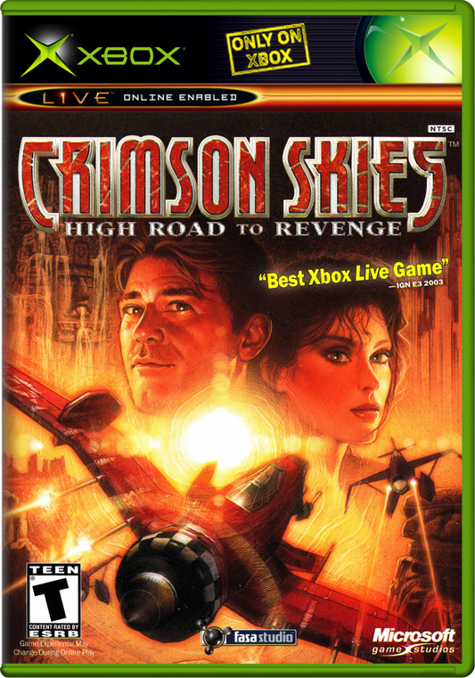 Crimson Skies: High Road to Revenge cover art for Xbox (XBOX) video game
