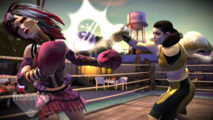FaceBreaker Xbox 360 for sports fighting video game fans featuring over the top arcade boxing gameplay colorful cartoon style characters powerful knockout punches fast paced multiplayer matches unique special moves humorous action and competitive brawling collectible gaming appeal gameplay