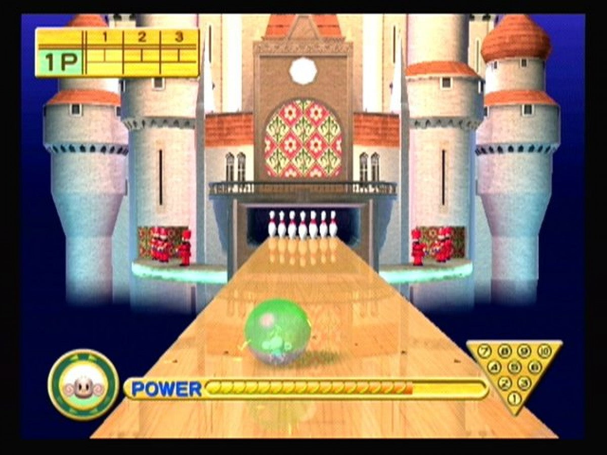 Super Monkey Ball GameCube GC video game, arcade puzzle platformer, ball-rolling adventure, multiplayer, family-friendly, Nintendo GameCube classic gameplay