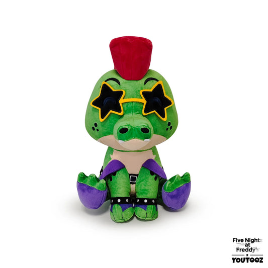 Five Nights at Freddy's Glamrock Monty Sit 9 inch plush toy featuring detailed character design soft stuffed collectible official FNAF merchandise and display plush for fans