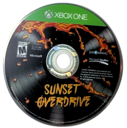 Sunset Overdrive – Xbox One (XONE) disc for open-world action-adventure shooter video game