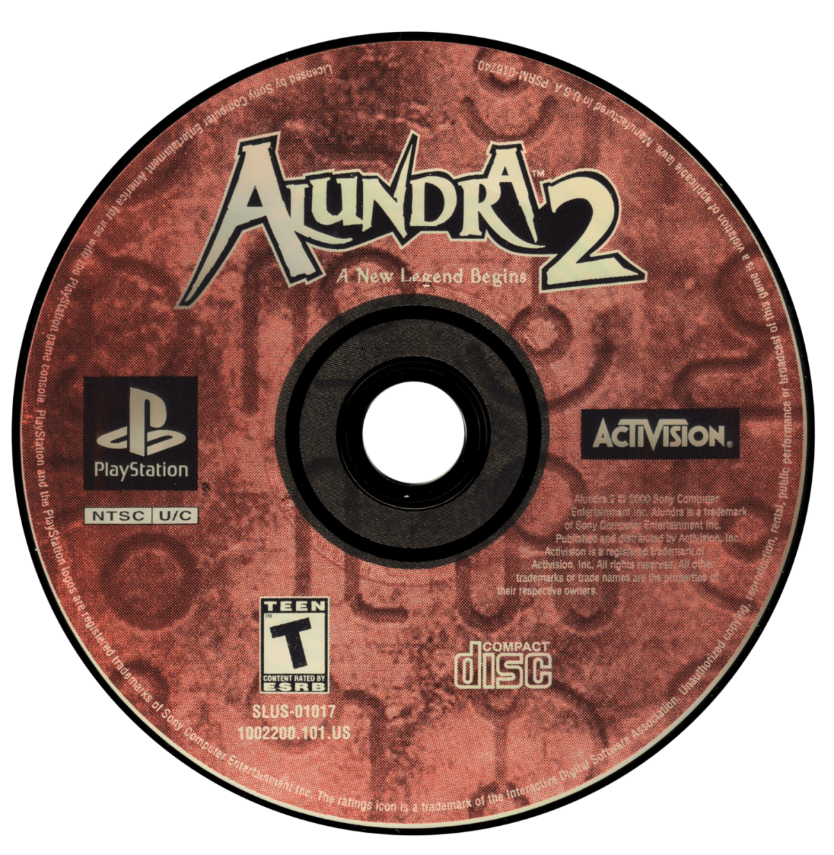 Alundra 2 retro fantasy action adventure RPG game for PlayStation 1 (PS1) disc