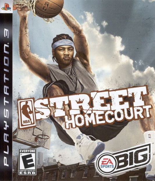 NBA Street: Homecourt for PlayStation 3 arcade basketball game EA Sports BIG featuring NBA legends trick moves street courts multiplayer modes over the top gameplay front cover 
