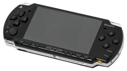 PSP 3000 handheld gaming console by Sony for portable video games.
