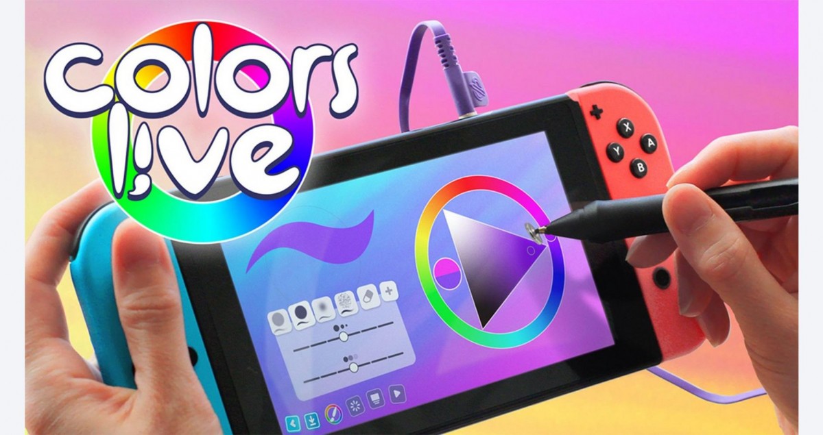 Colors Live with stylus included gameplay image for Nintendo Switch NS video game
