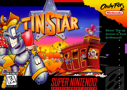Tin Star cover art for Super Nintendo Entertainment System (SNES) video game