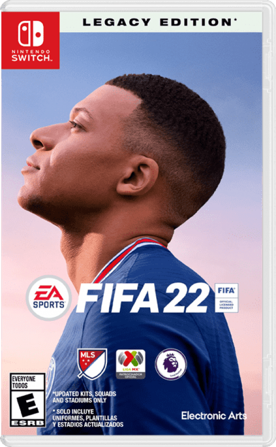 FIFA 22 Legacy Edition Nintendo Switch NS video game featuring soccer football sports gameplay international teams professional players competitive matches career mode tournaments skill moves goal scoring and classic FIFA gameplay Nintendo Switch gaming video game collection collectible gaming appeal cover art