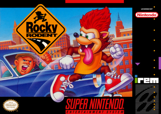 Rocky Rodent cover art for Super Nintendo Entertainment System (SNES) video game