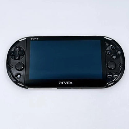 PS Vita 2000 console slim handheld gaming system Sony portable gaming device WiFi model touchscreen OLED replacement LCD lightweight rechargeable retro gaming console for PlayStation fans frront