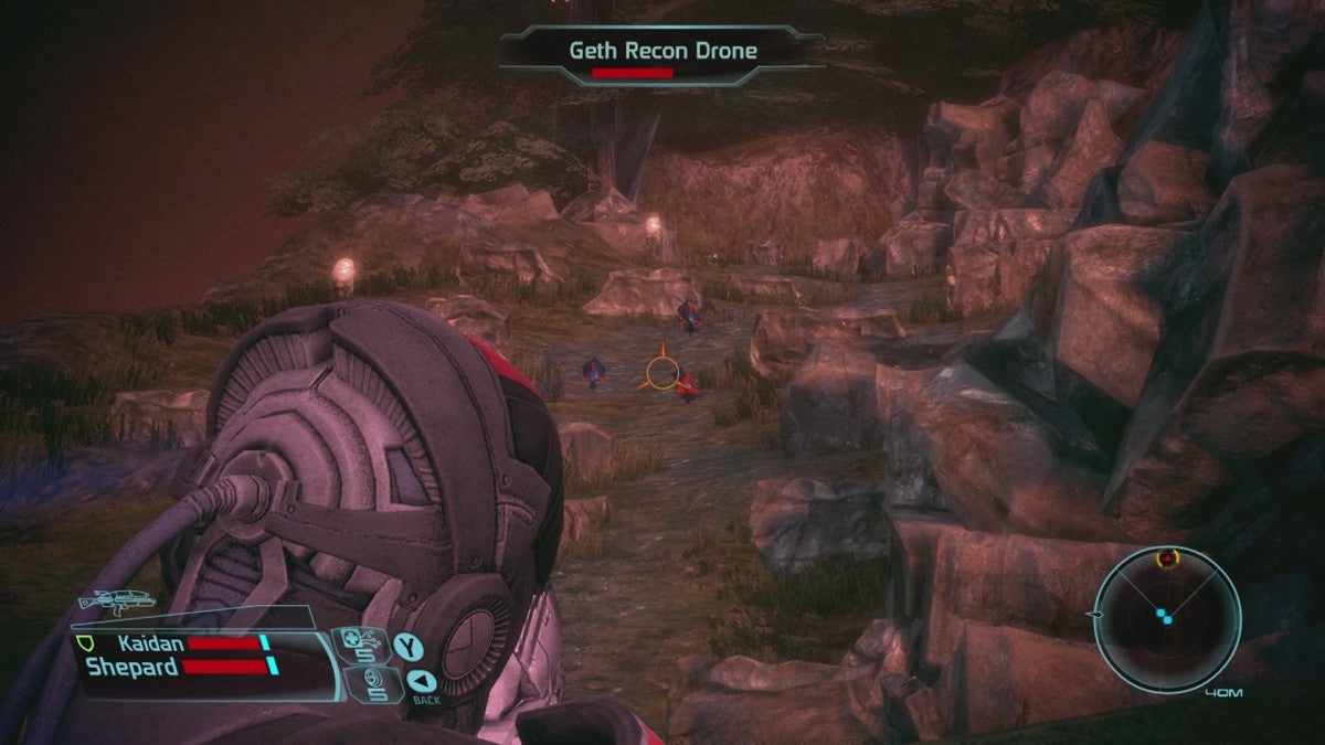 Mass Effect gameplay for Xbox 360 (X360) sci-fi action role-playing video game