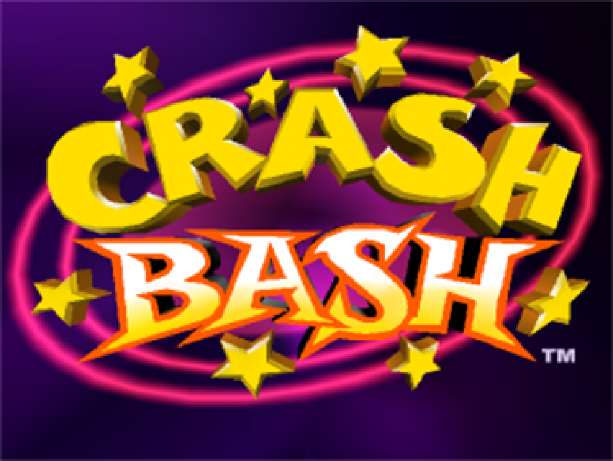 Crash Bash home screen for PlayStation 1 (PS1) retro video game